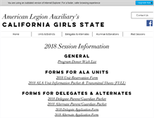 Tablet Screenshot of cagirlsstate.org